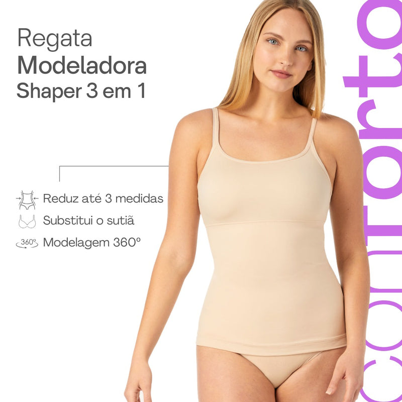 Regata Modeladora Shaper 3 em 1 | Compre 1 Leve 2 | Envio Grátis